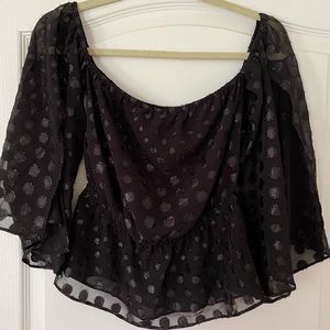 Express off the shoulder flowy top